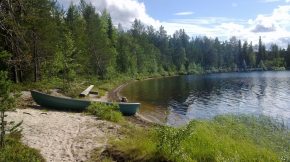 The boat bay and beach of Eriklinna