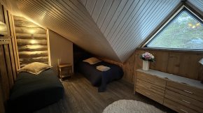 An upstairs bedroom
