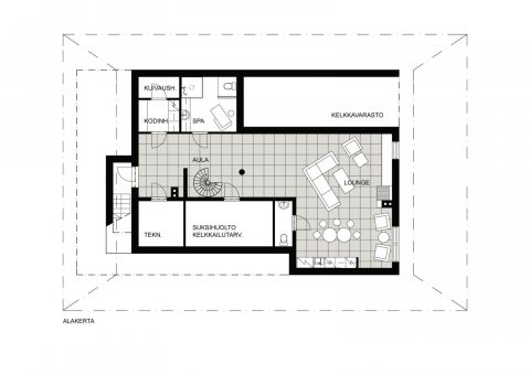Ground Floor & Spa floorplan